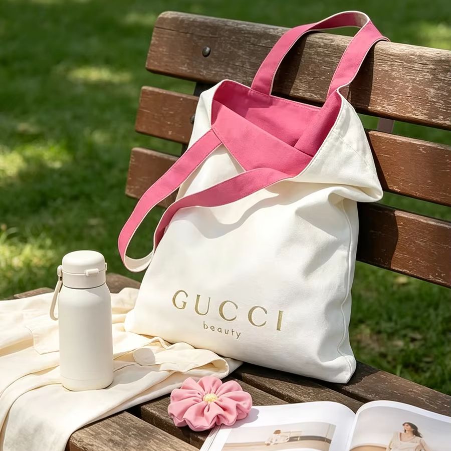Shopper Tote Canvas - GUCCIs bag Women Canvas Tote Bag