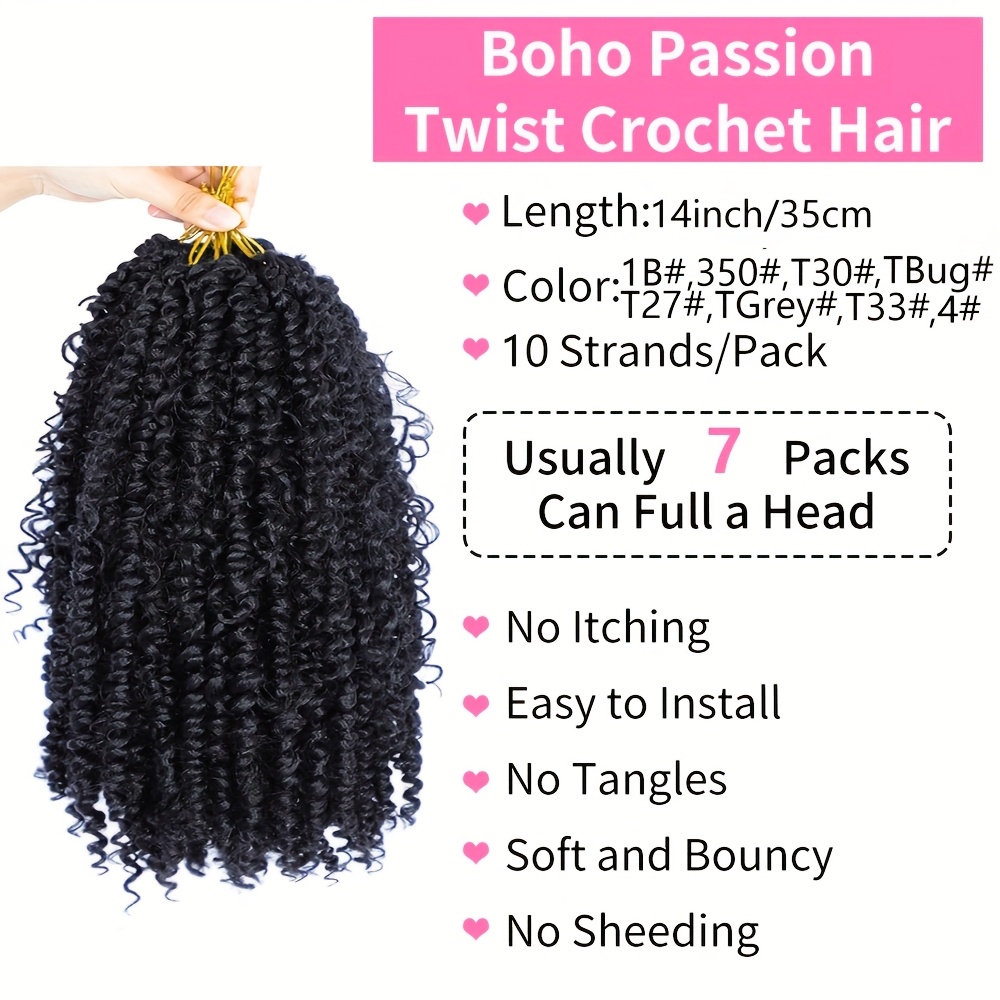 Passion Twist Hair 10 inch Boh - огляд і ціна Women Bags Pack