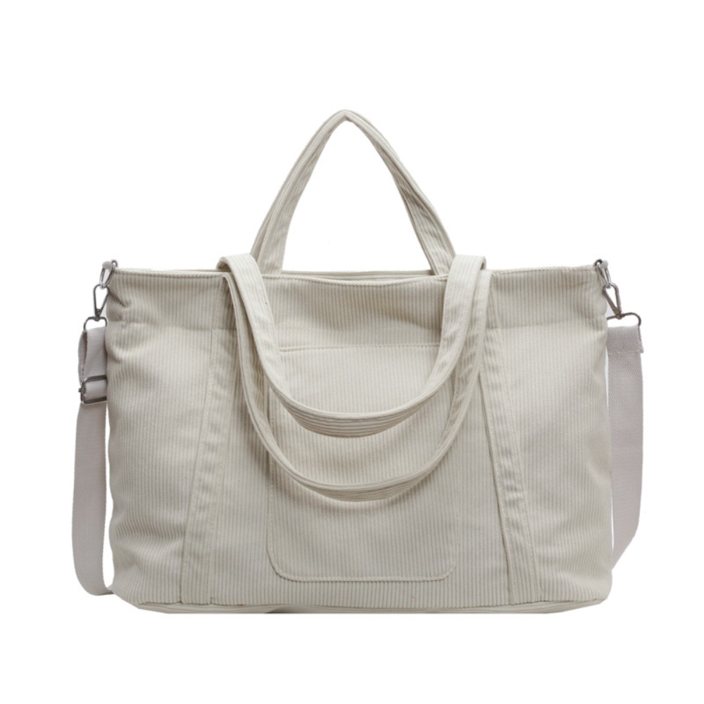 Casual Solid Color Corduroy Sh - огляд і ціна Shopper Tote Canvas