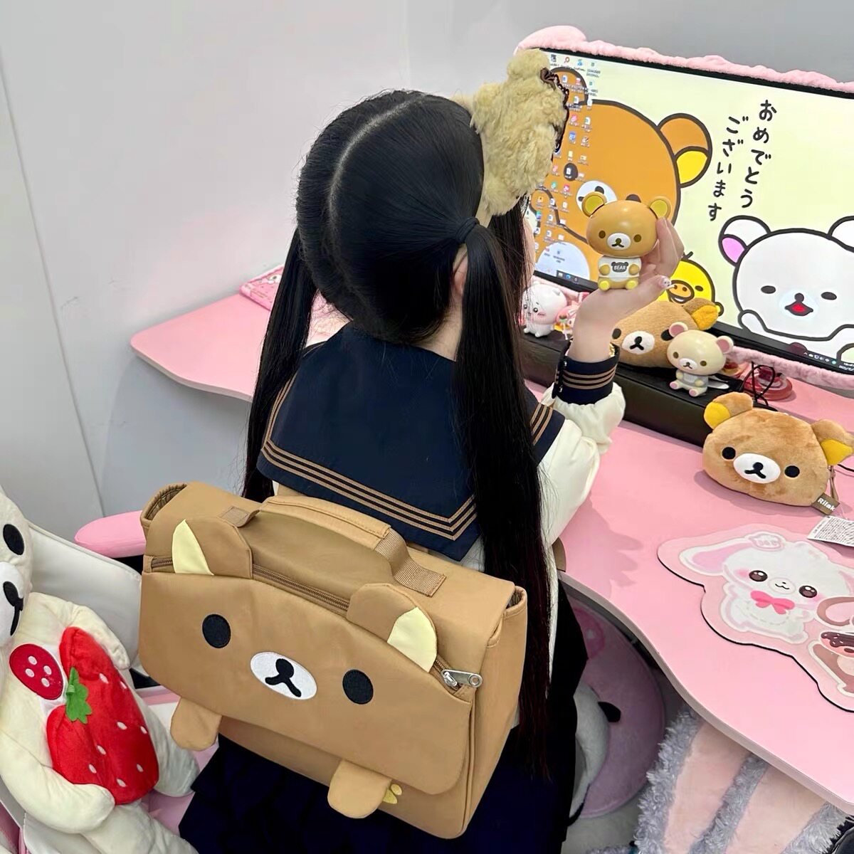 Cartoon Bear Backpack Japanese - огляд і ціна Women'S Japanese Bags