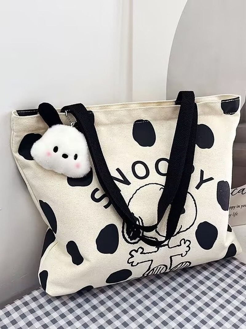Cartoon Snoopy Canvas Shoulder - огляд і ціна Shopper Tote Canvas