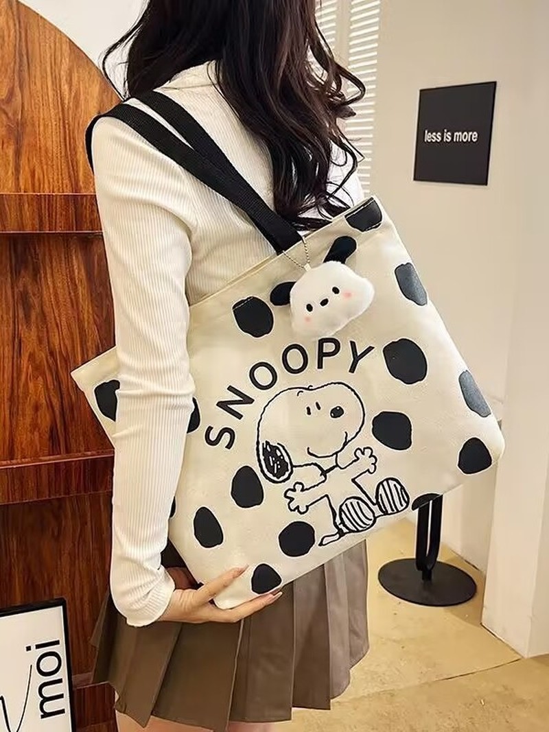 Cartoon Snoopy Canvas Shoulder - огляд і ціна Shopper Tote Canvas