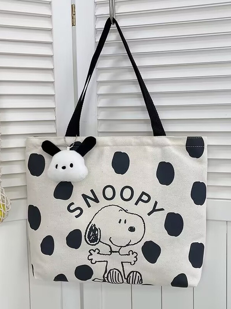 Cartoon Snoopy Canvas Shoulder - огляд і ціна Shopper Tote Canvas