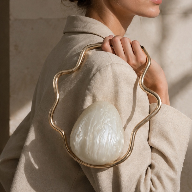 Women mini Acrylic Egg Bag Cut - огляд і ціна Women'S Evening Bags
