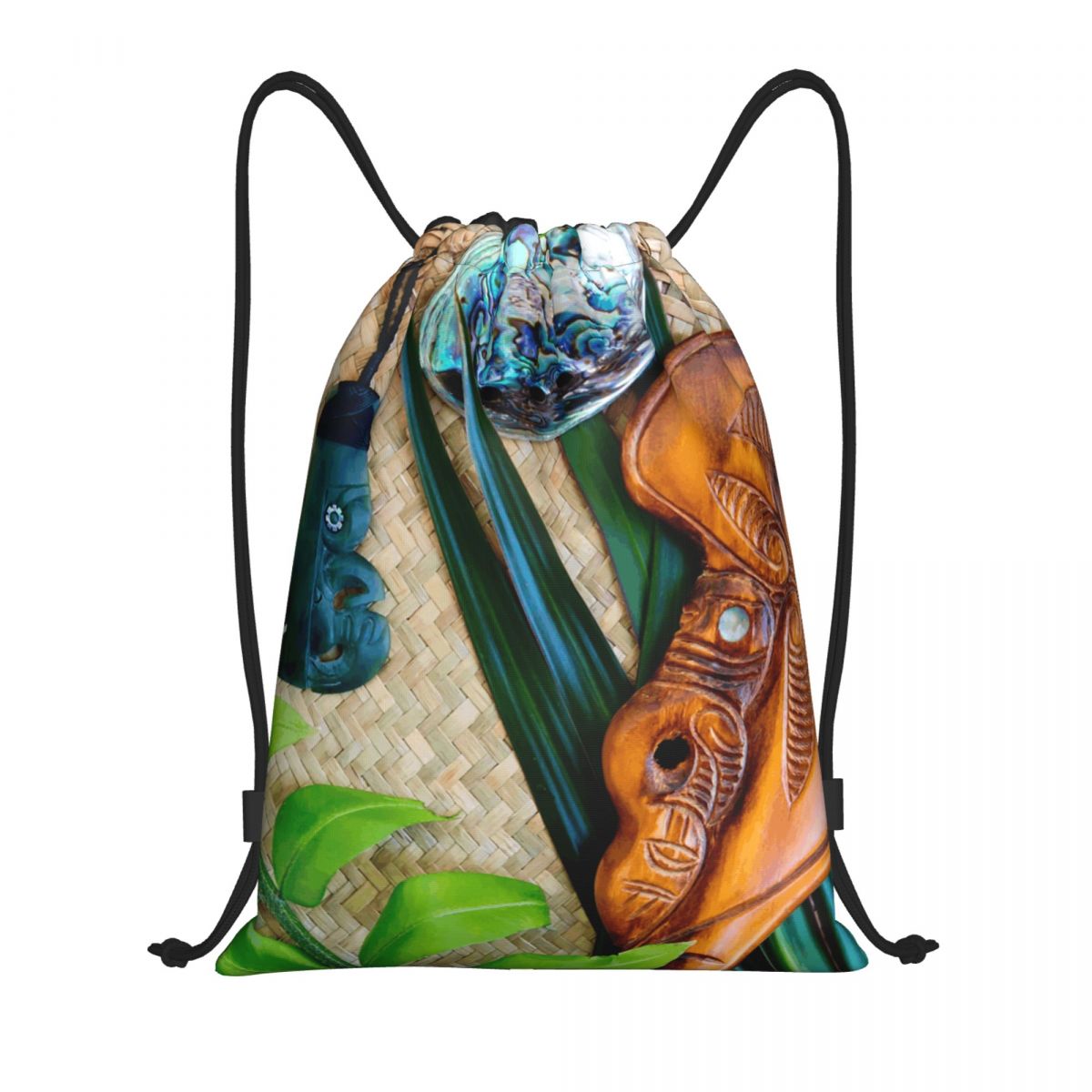 NZ Maoris Theme Drawstring Bag - огляд і ціна Women Bags Nz