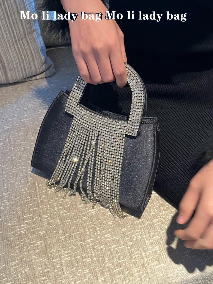 Shiny Diamond Design Tassel Si - огляд і ціна Women'S Evening Bags