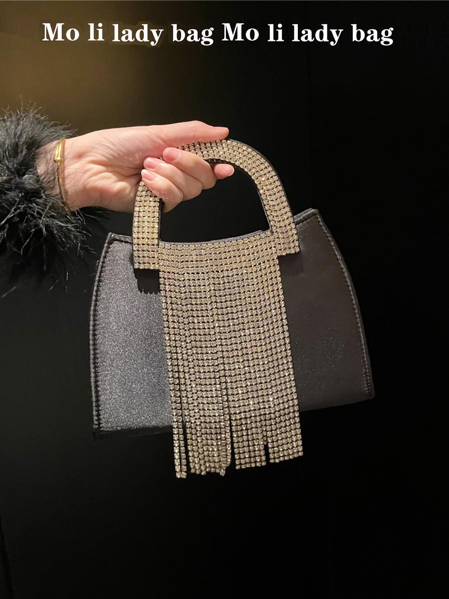 Shiny Diamond Design Tassel Si - огляд і ціна Women'S Evening Bags