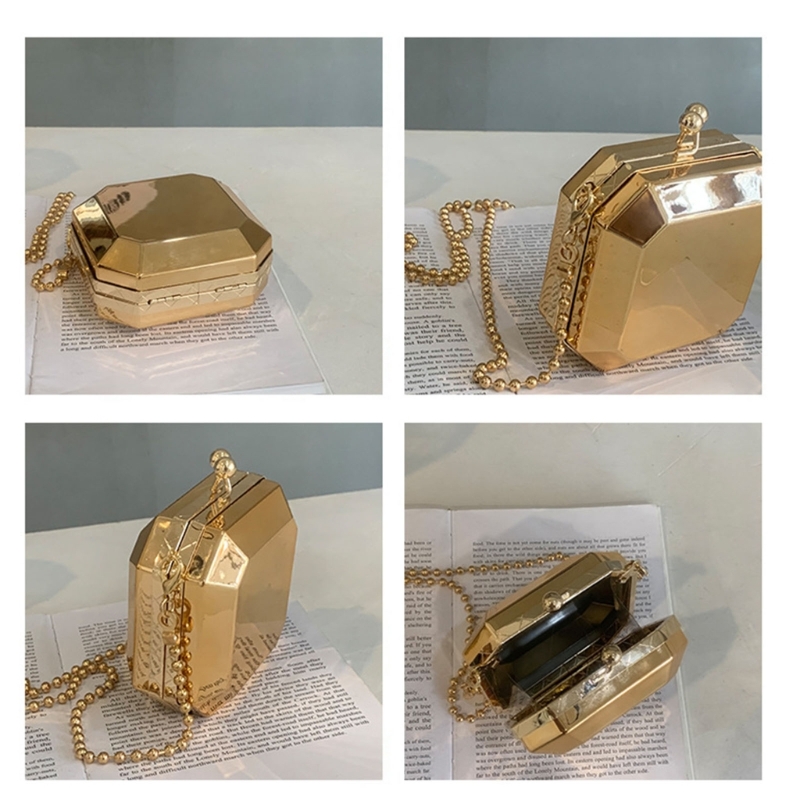 Mini Luxury Gold Party Evening - огляд і ціна Women'S Evening Bags