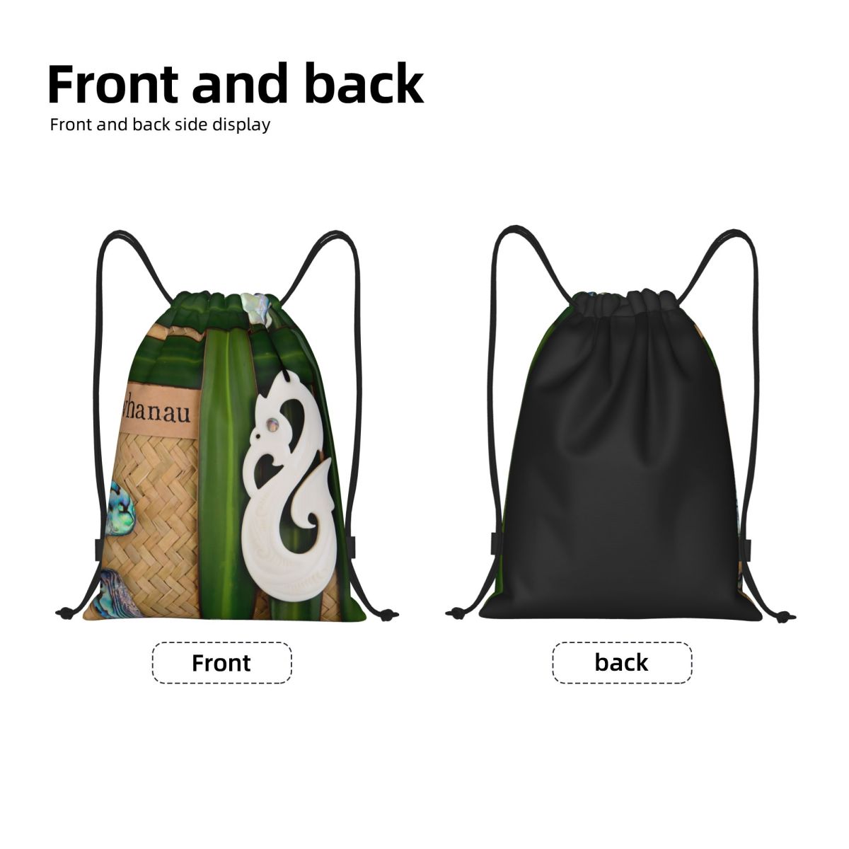 NZ Maoris Drawstring Bags Men  - огляд і ціна Women Bags Nz