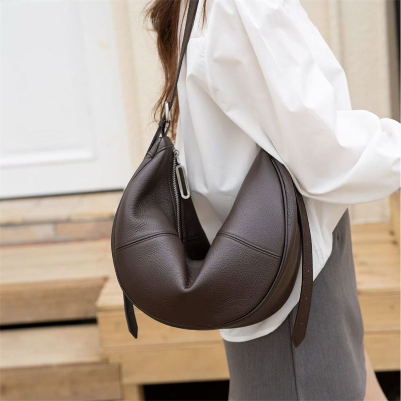 BURMINSA Genuine Leather Cresc - огляд і ціна Women Bags For Office