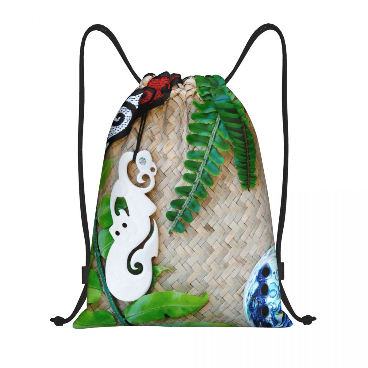 NZ Maoris Theme Drawstring Bag - огляд і ціна Women Bags Nz
