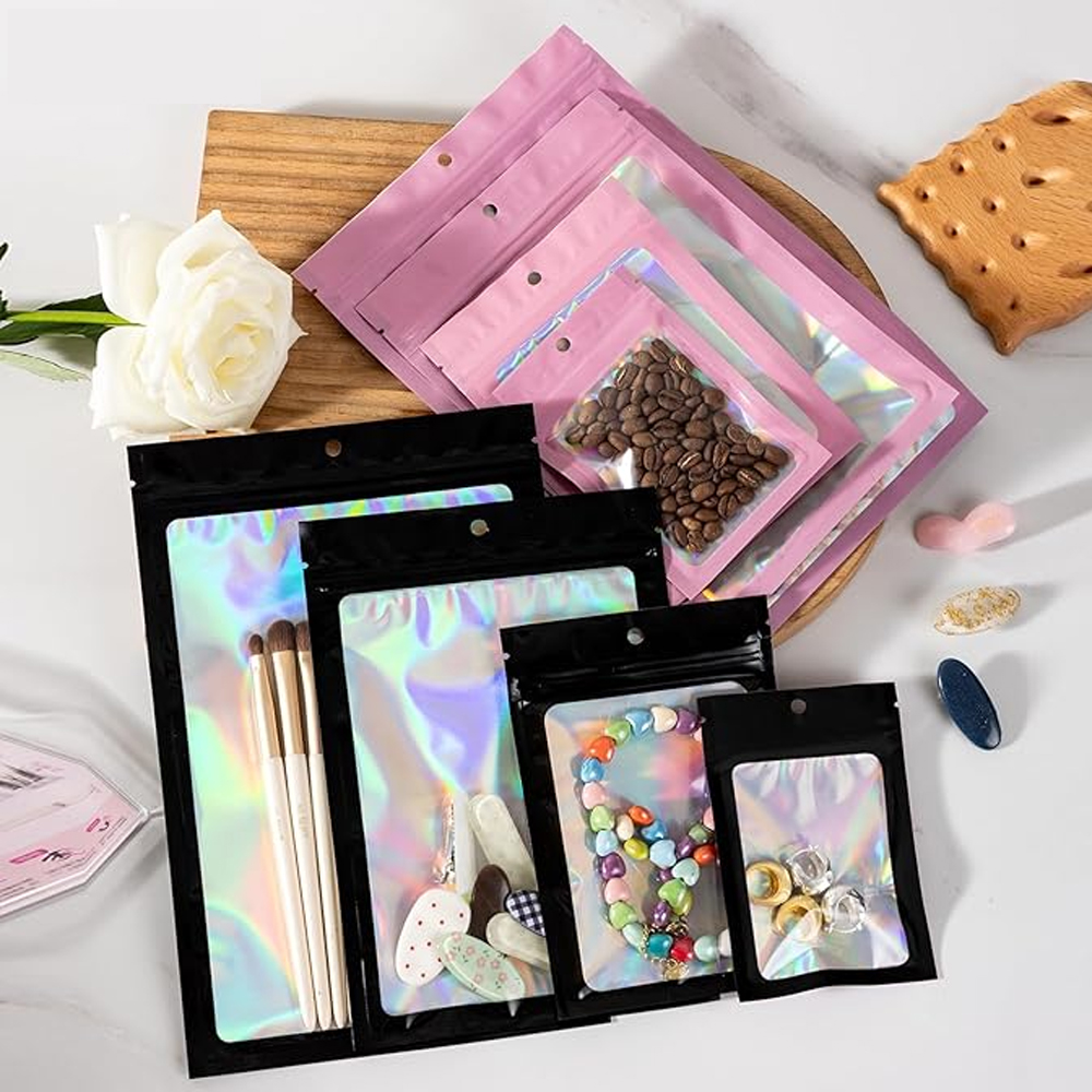 1000/10Pcs Holographic Ziplock - огляд і ціна Women Bags Under 500