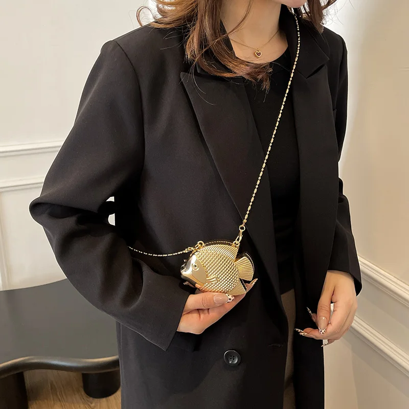 Cute Little Fish Shape Metal M - огляд і ціна Women'S Evening Bags