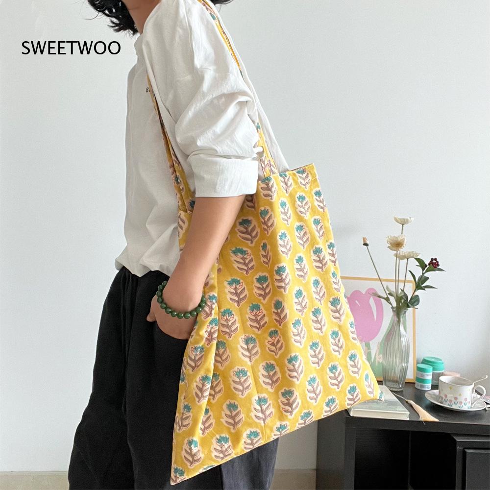 Pastoral Plant Print Soft Wove - огляд і ціна Women Bags India