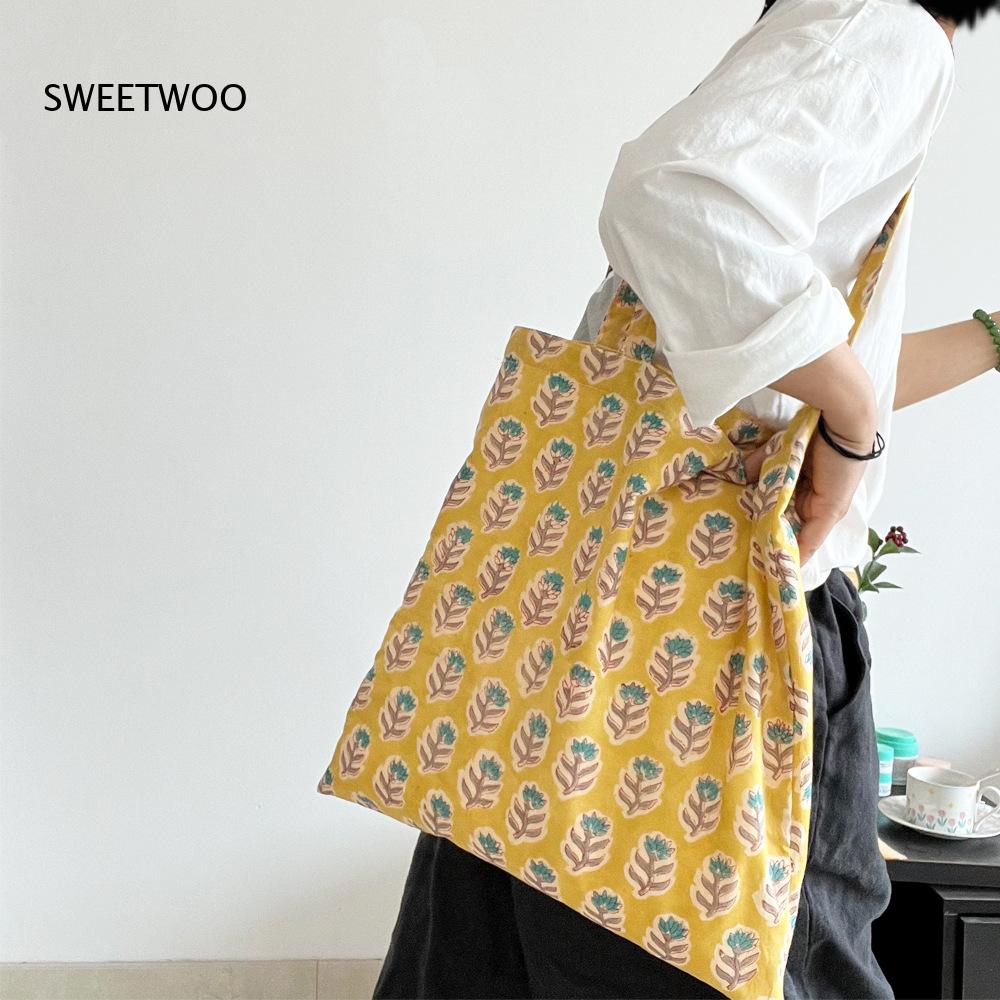 Pastoral Plant Print Soft Wove - огляд і ціна Women Bags India