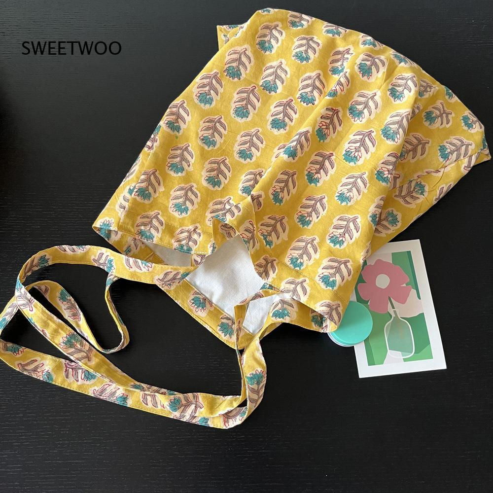 Pastoral Plant Print Soft Wove - огляд і ціна Women Bags India