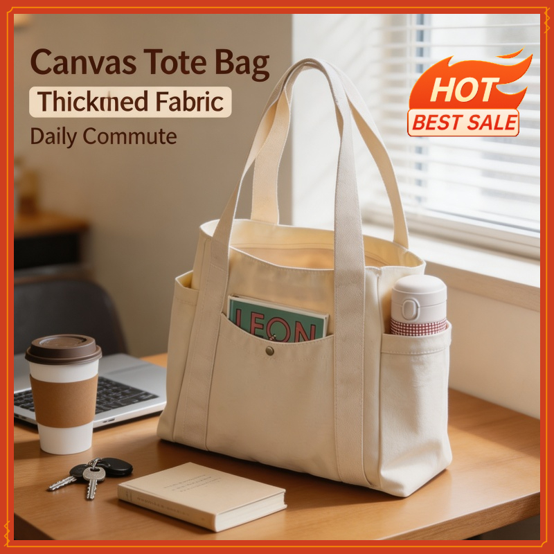 Large Capacity Canvas Tote Bag - огляд і ціна Shopper Tote Canvas