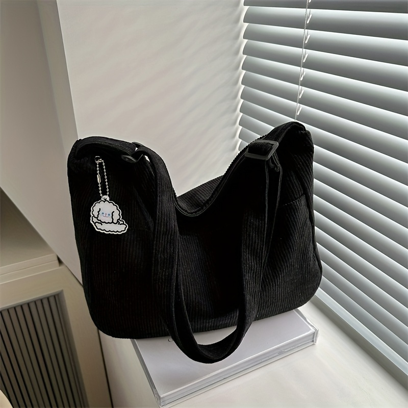 Women’s Corduroy Shoulder Bag, - огляд і ціна Women Bags Sale