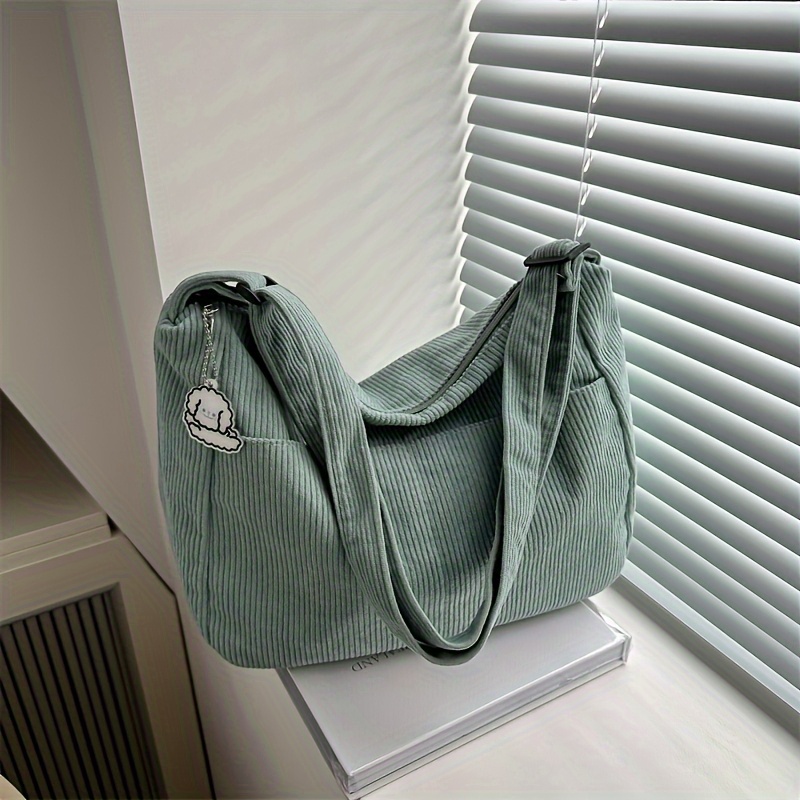Women’s Corduroy Shoulder Bag, - огляд і ціна Women Bags Sale