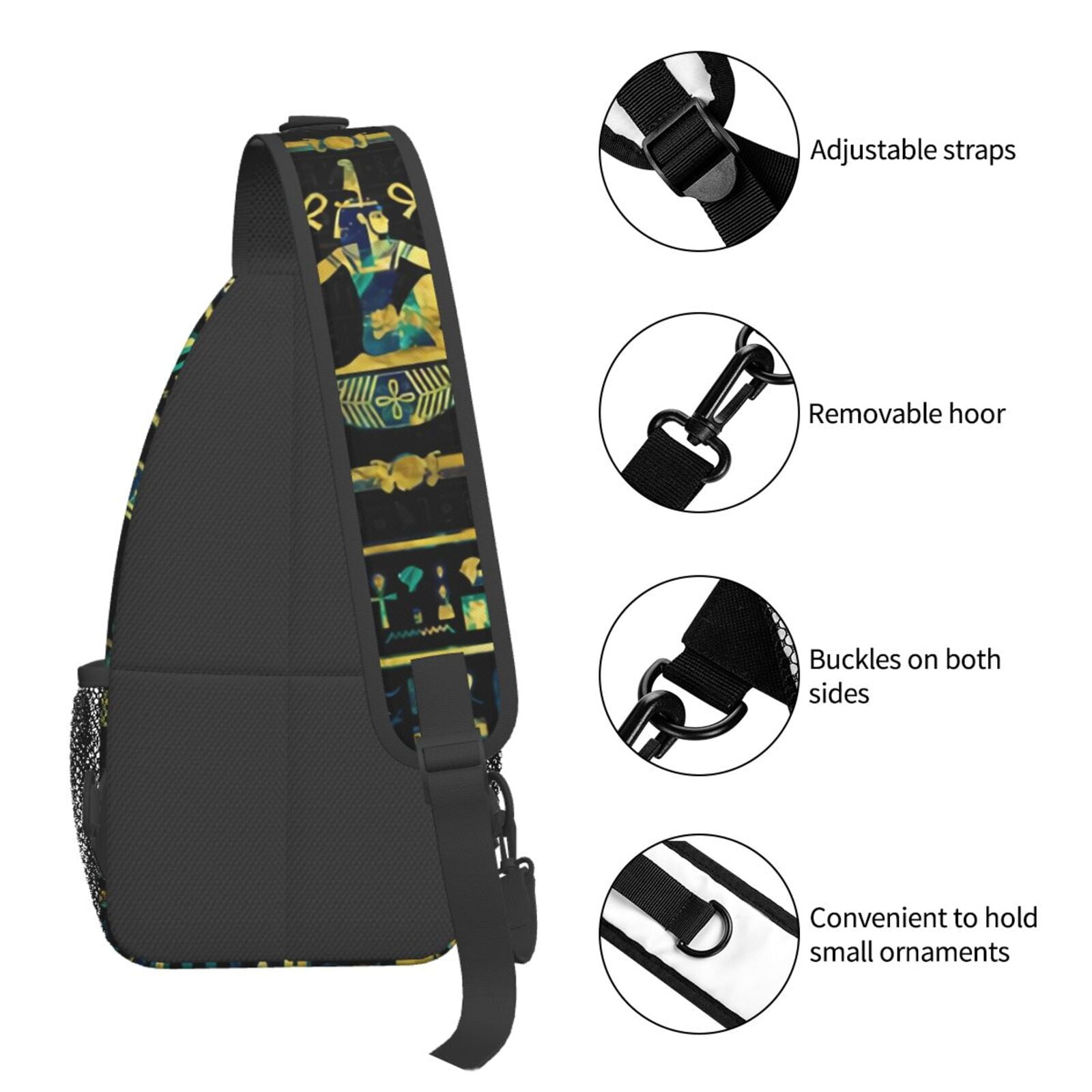 Egyptian Hieroglyphs Golden In - огляд і ціна Women Bags India